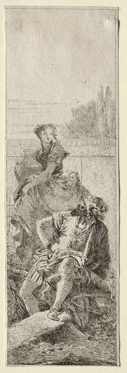 Két paraszt. alkotó: Giovanni Domenico Tiepolo