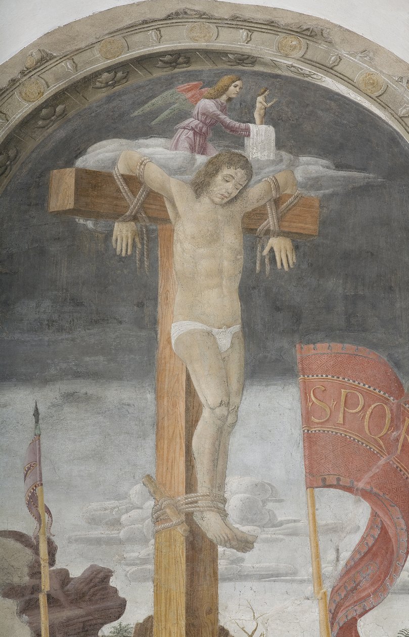 Keresztre feszítés alkotó: Giovanni Donato Montorfano