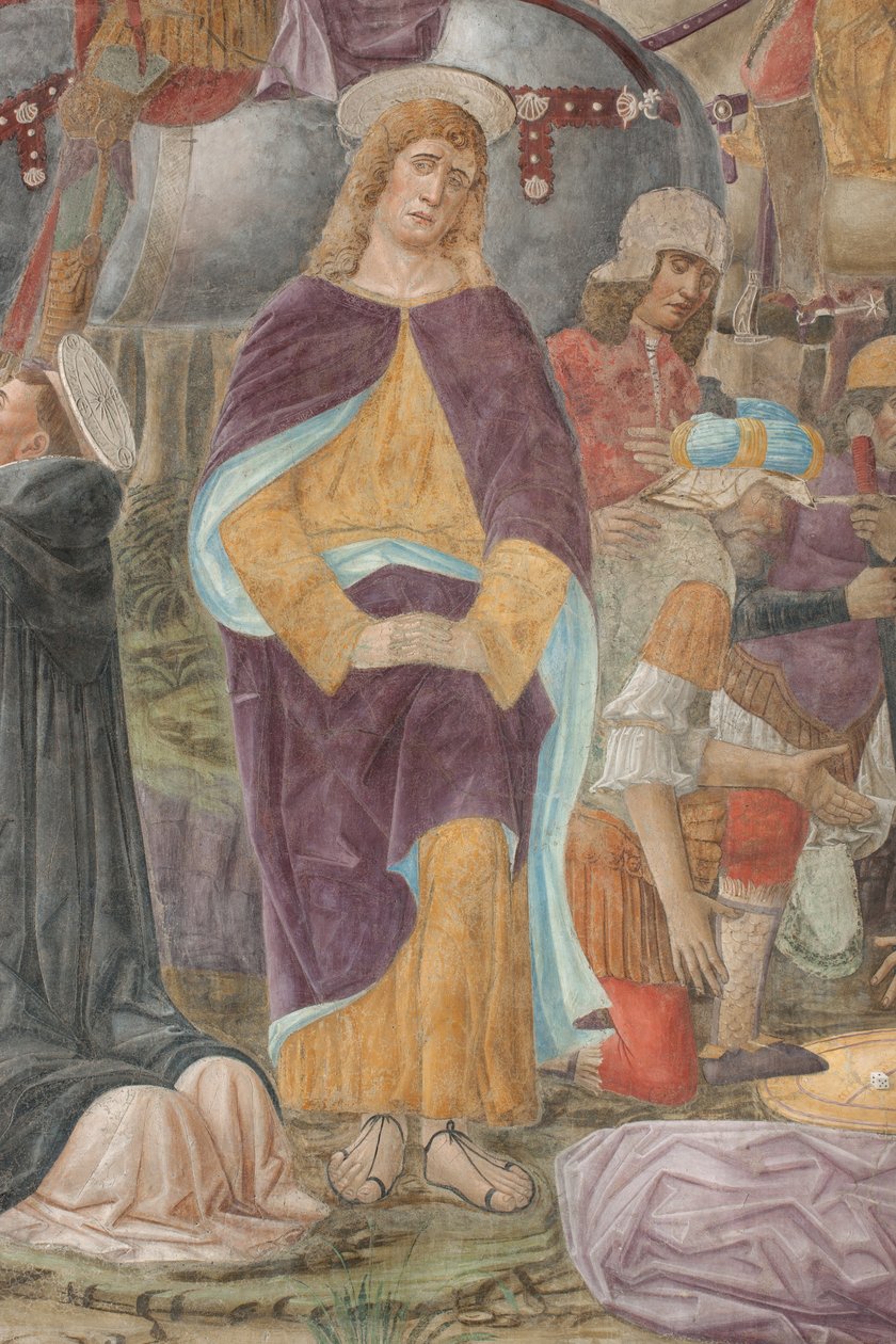 Milánó, Cenacolo Vinciano refektóriuma, Donato Montorfano, Krisztus keresztre feszítése alkotó: Giovanni Donato Montorfano