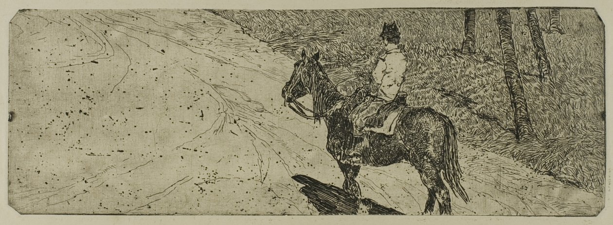 Lovas katona alkotó: Giovanni Fattori
