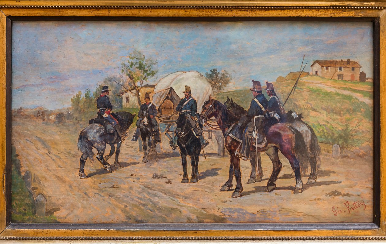 Lovasság nyugalomban alkotó: Giovanni Fattori