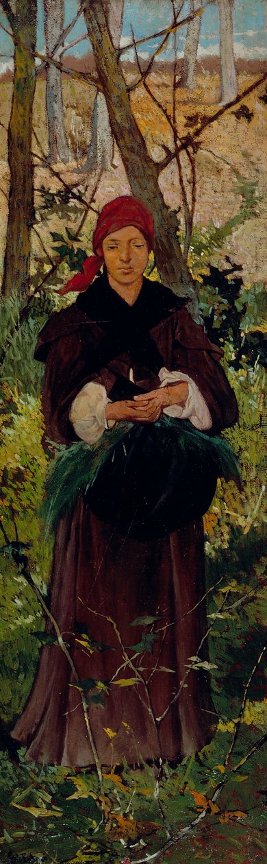 Etruszk nő, 1865 körül (olaj, tábla) alkotó: Giovanni Fattori