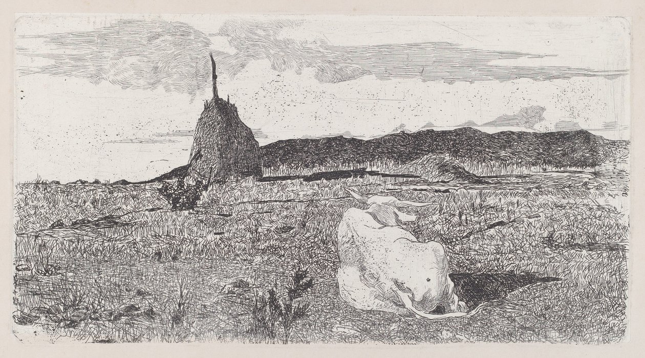 Szent tehén [Pio bove] alkotó: Giovanni Fattori