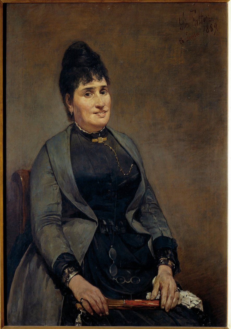 Olaszország, Firenze, Marianna Bigazzi portréja alkotó: Giovanni Fattori