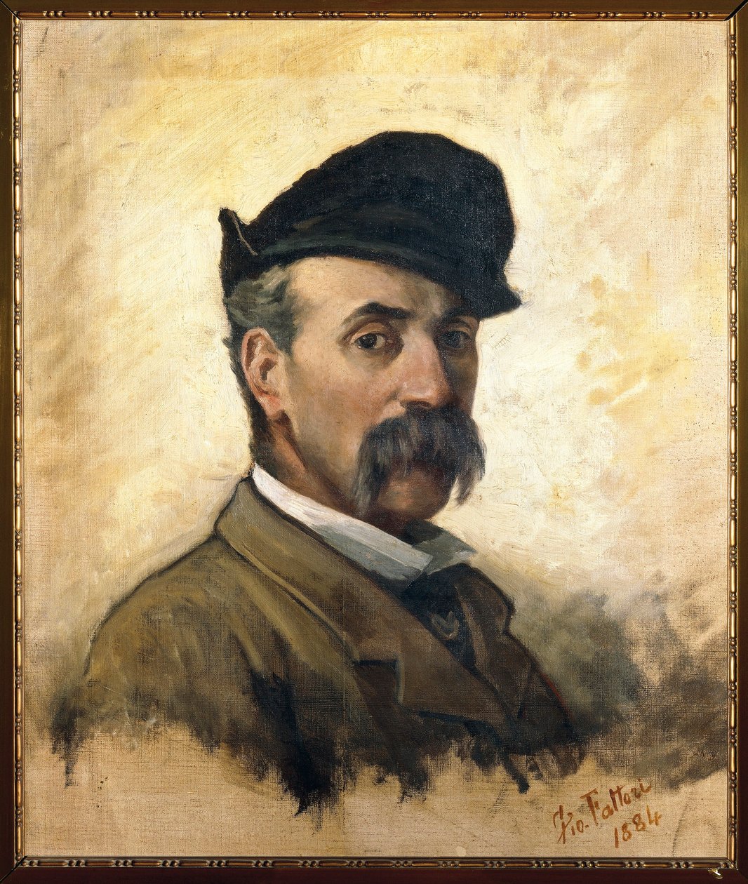 Olaszország, Firenze, Önarckép 59 évesen alkotó: Giovanni Fattori