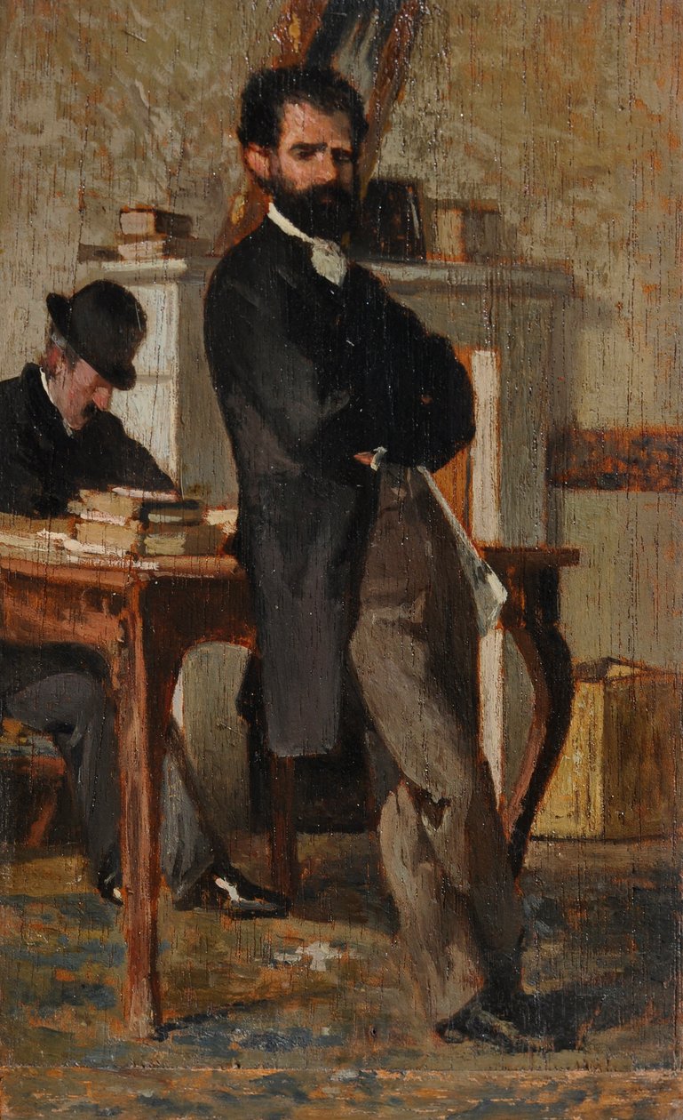 Silvestro Bongiovanni ügyvéd portréja alkotó: Giovanni Fattori