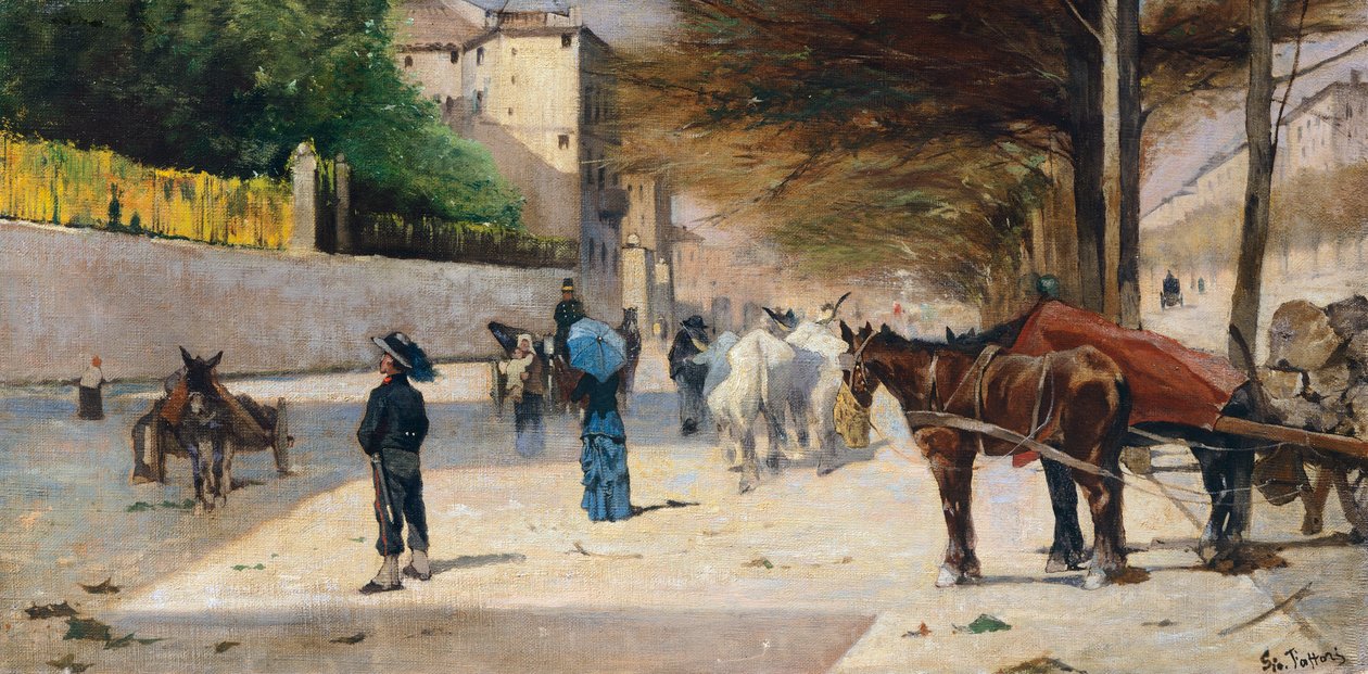 Amedeo herceg sugárút alkotó: Giovanni Fattori