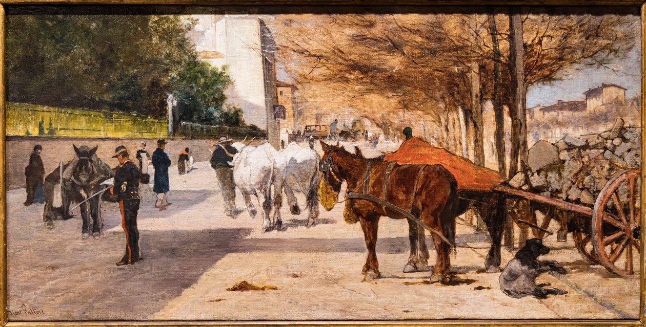 Prince Amedeo Avenue Firenzében alkotó: Giovanni Fattori