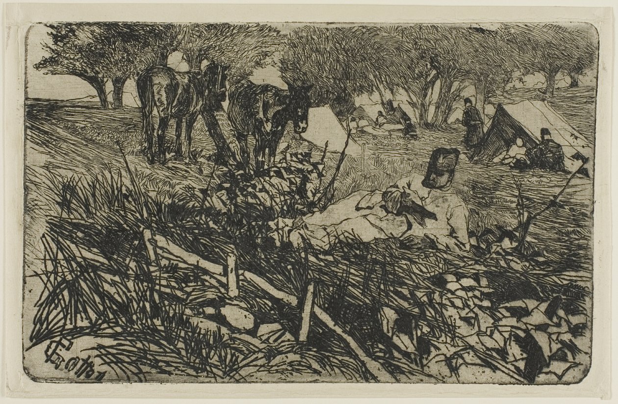 A levél a táborban alkotó: Giovanni Fattori