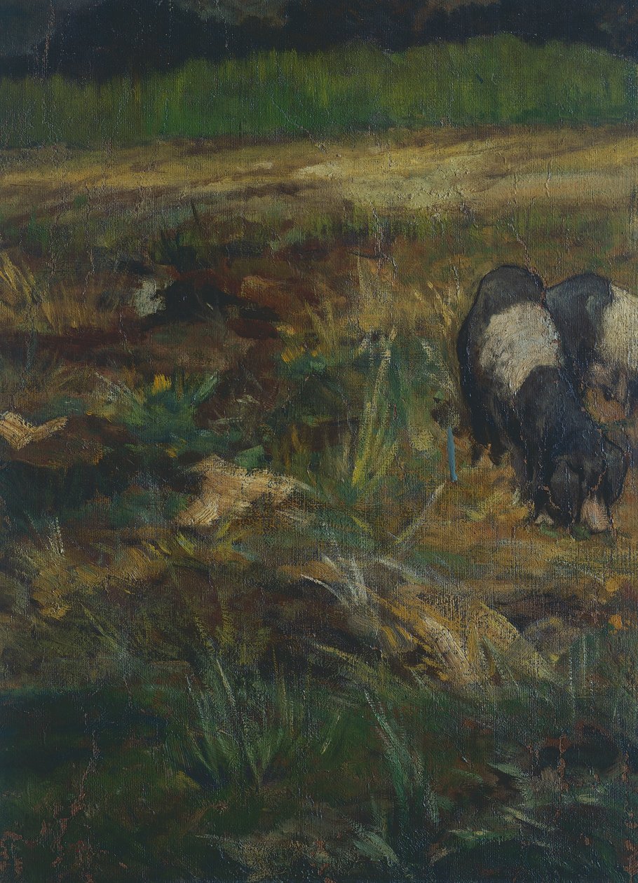 Toszkán Maremma, részlet (olaj, vászon) alkotó: Giovanni Fattori