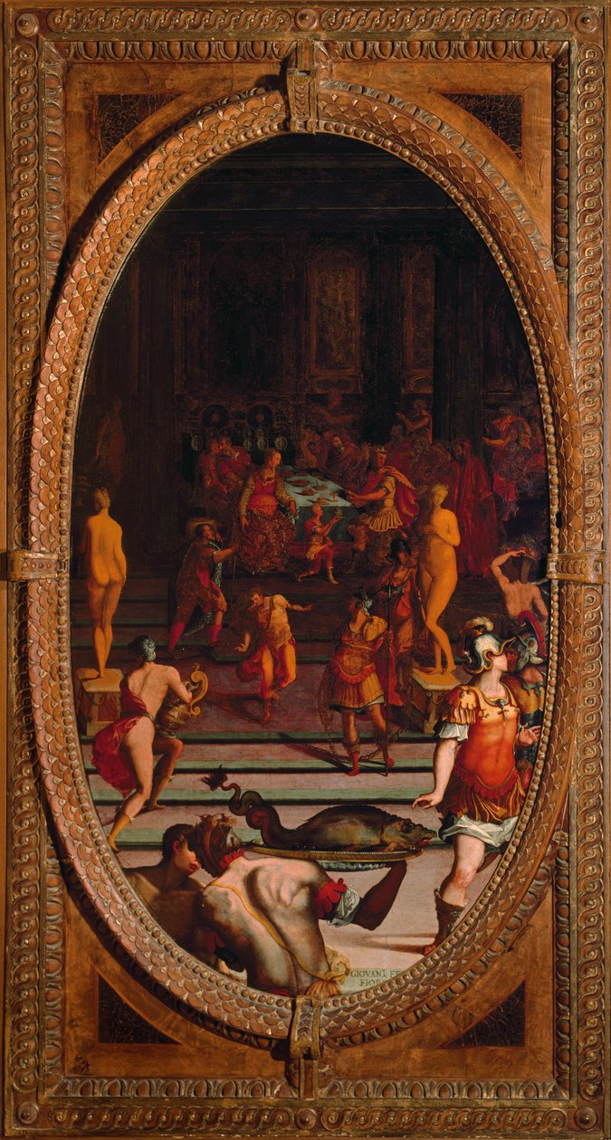 A szamoszi polikratész gyűrűje (festmény alkotó: Giovanni Fedini