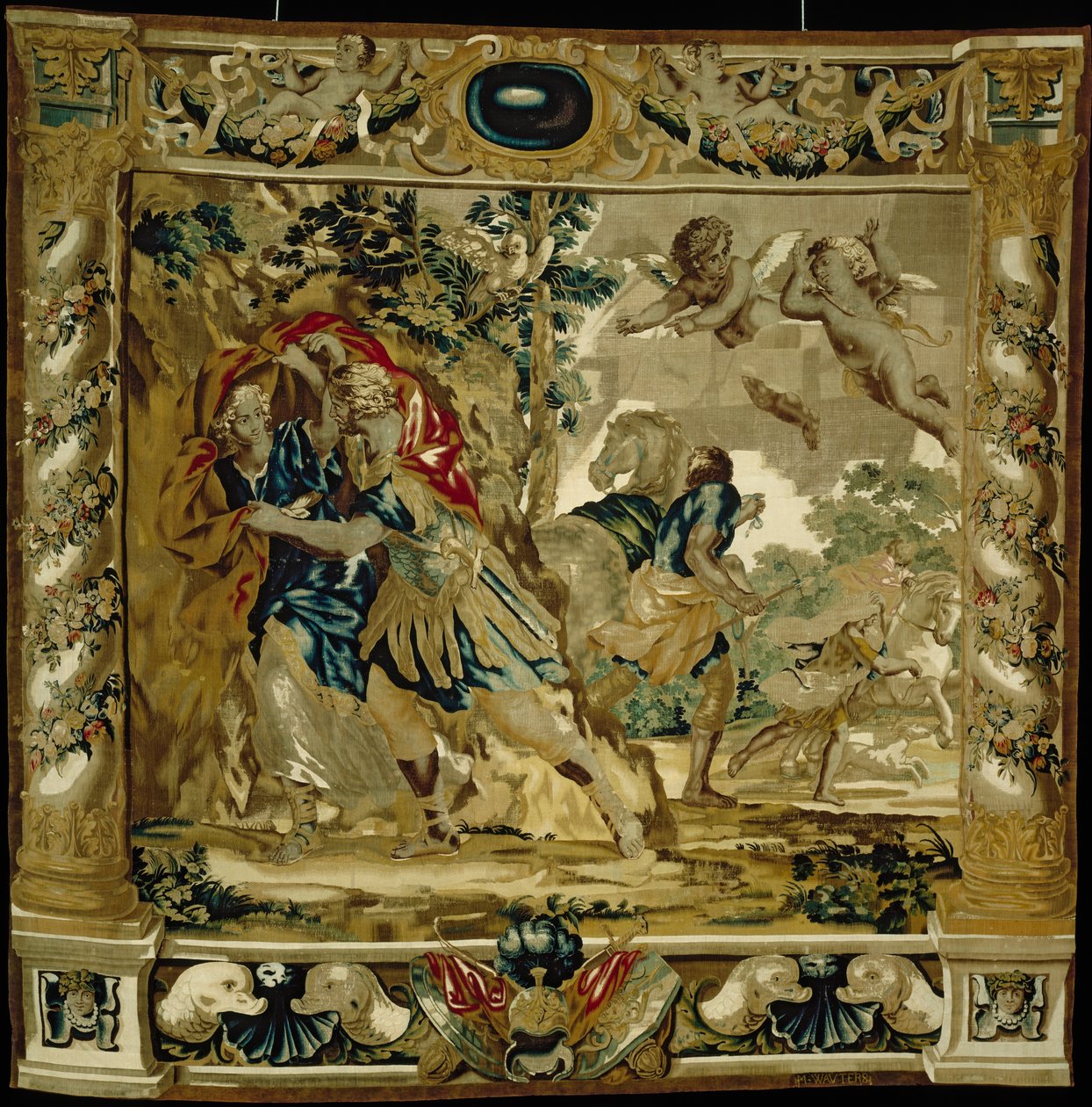 Dido és Aeneas menedéket keres a vihar elől alkotó: Giovanni Francesco (1610 62) Romanelli