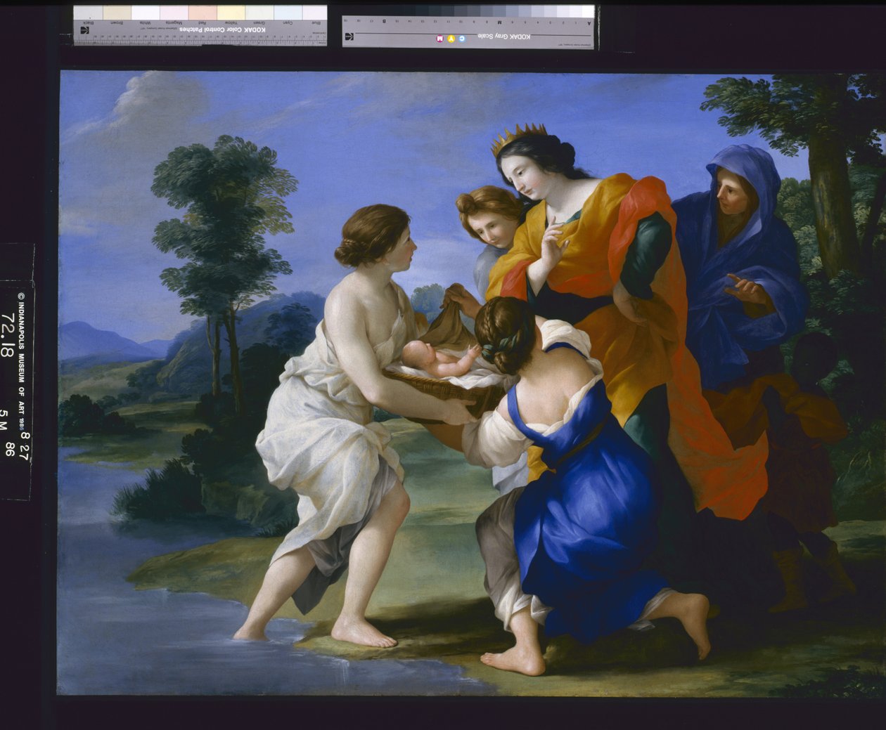 Mózes megtalálása (olaj, vászon) alkotó: Giovanni Francesco (1610 62) Romanelli