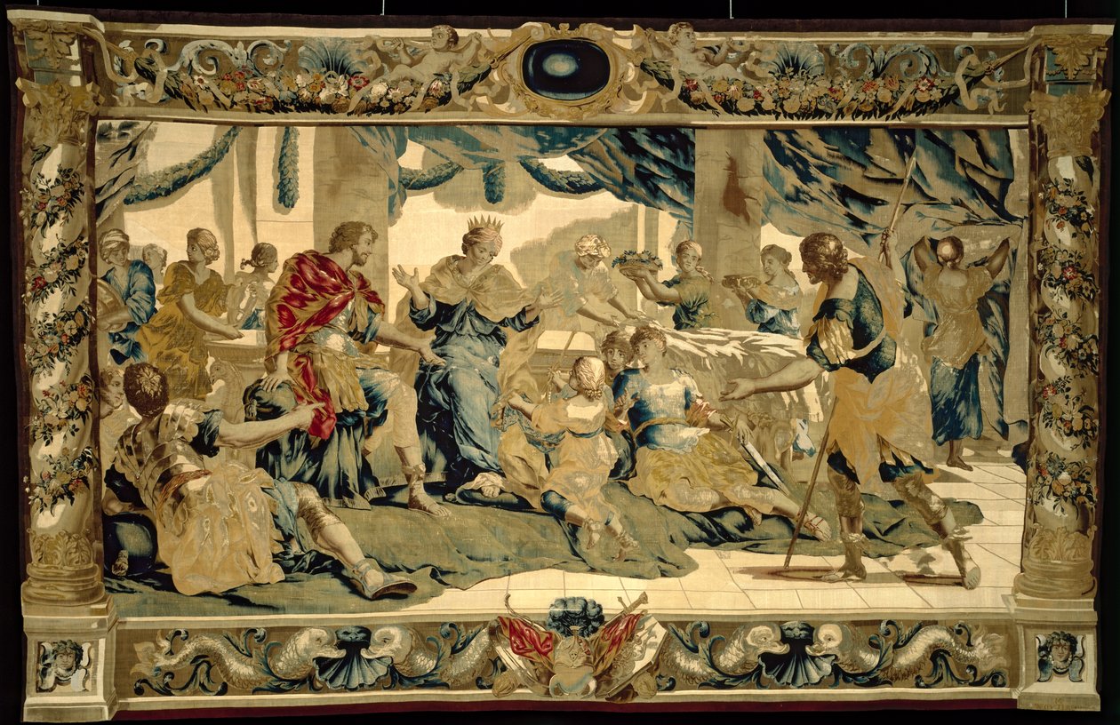 Ámor Aeneas fiának álcázza magát, és ajándékokat ad át Didónak. alkotó: Giovanni Francesco (1610 62) Romanelli