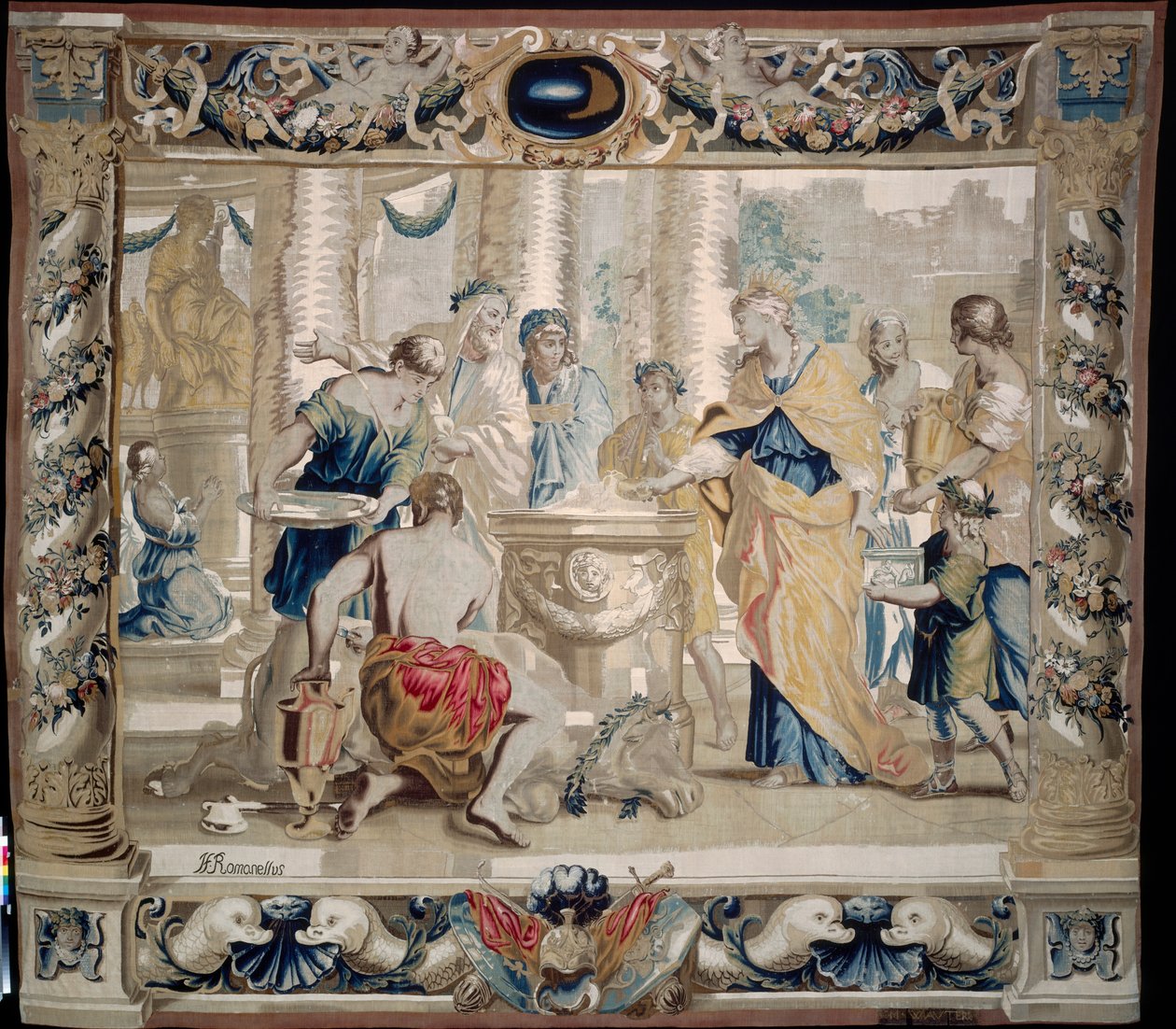 Dido áldozatot mutat be Junónak, a házasság istennőjének alkotó: Giovanni Francesco (1610 62) Romanelli
