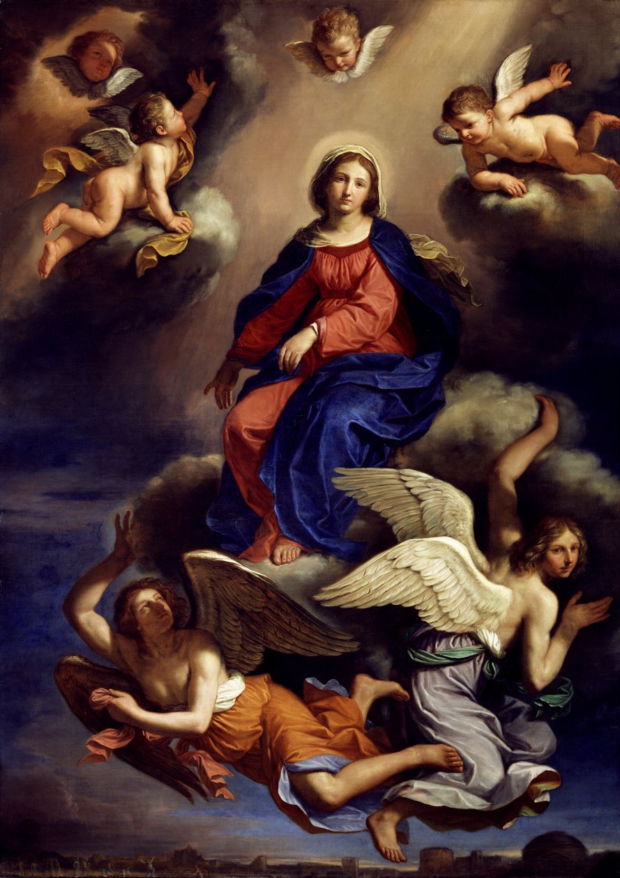 Szűz mennybemenetele, 1650 alkotó: Giovanni Francesco Barbieri