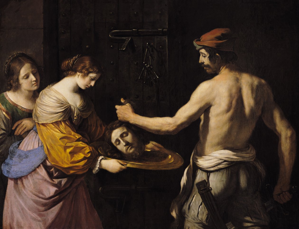Salome Keresztelő Szent János fejének átvétele, 1637 alkotó: Giovanni Francesco Barbieri