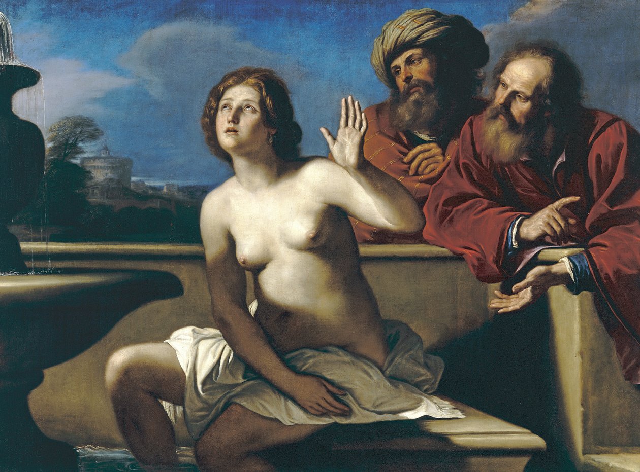 Susanna és a vének alkotó: Giovanni Francesco Barbieri