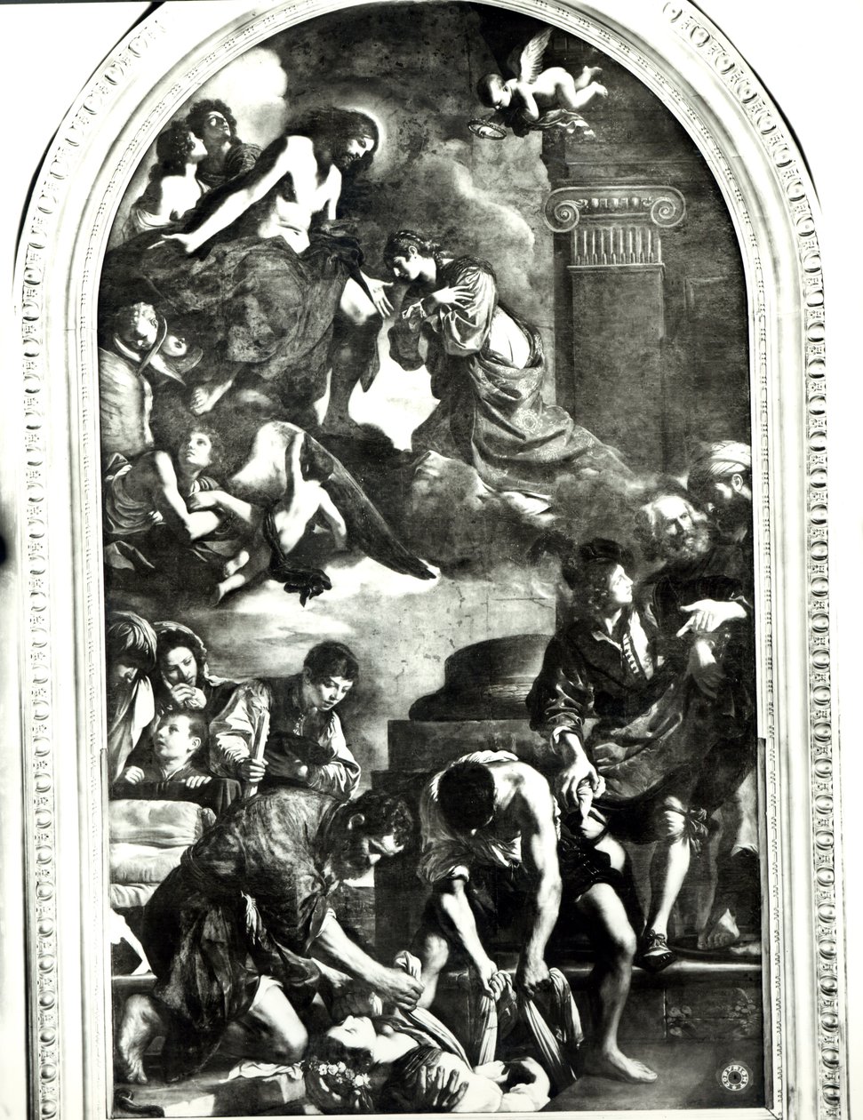 Szent Petronilla temetése alkotó: Giovanni Francesco Barbieri