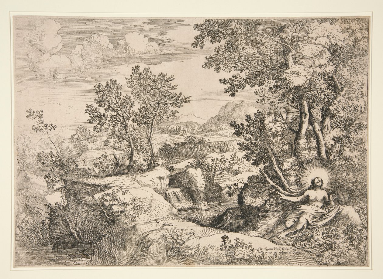 Mária Magdolna egy tájban alkotó: Giovanni Francesco Grimaldi