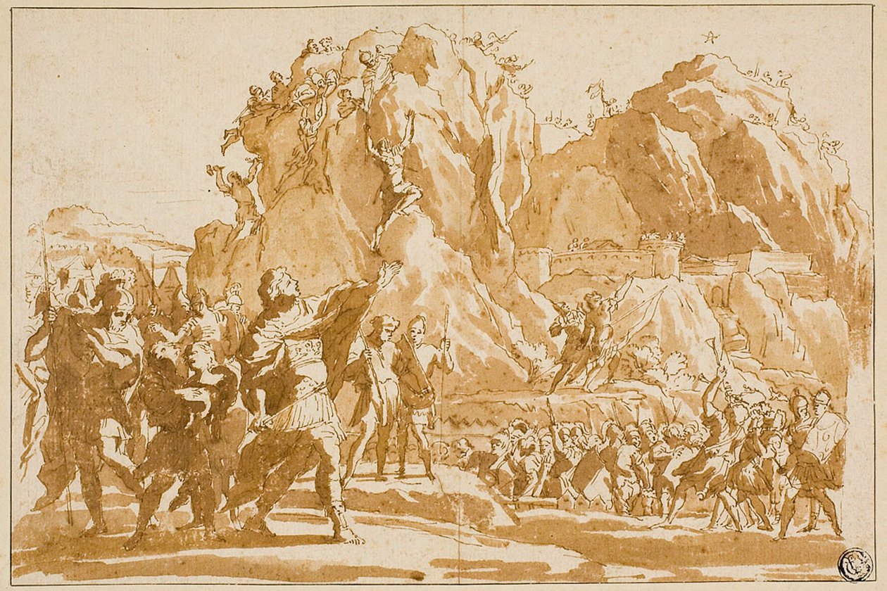 Jerikó ostroma alkotó: Giovanni Francesco Grimaldi