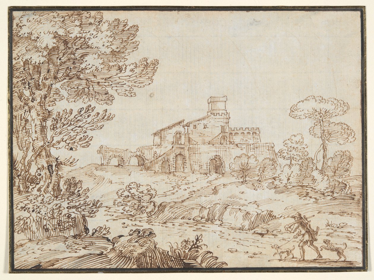 Termi de Caracalla (Caracalla fürdői) alkotó: Giovanni Francesco Grimaldi