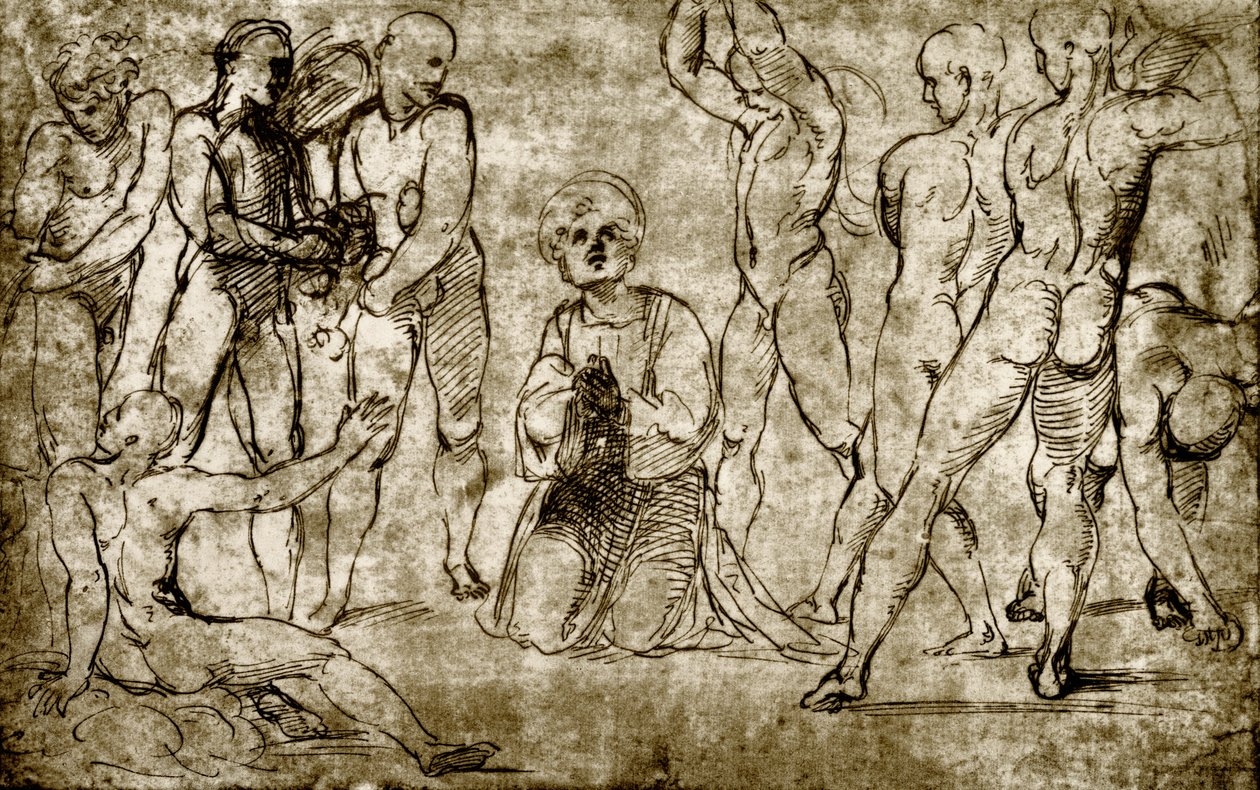 Szent István megkövezése alkotó: Giovanni Francesco Penni