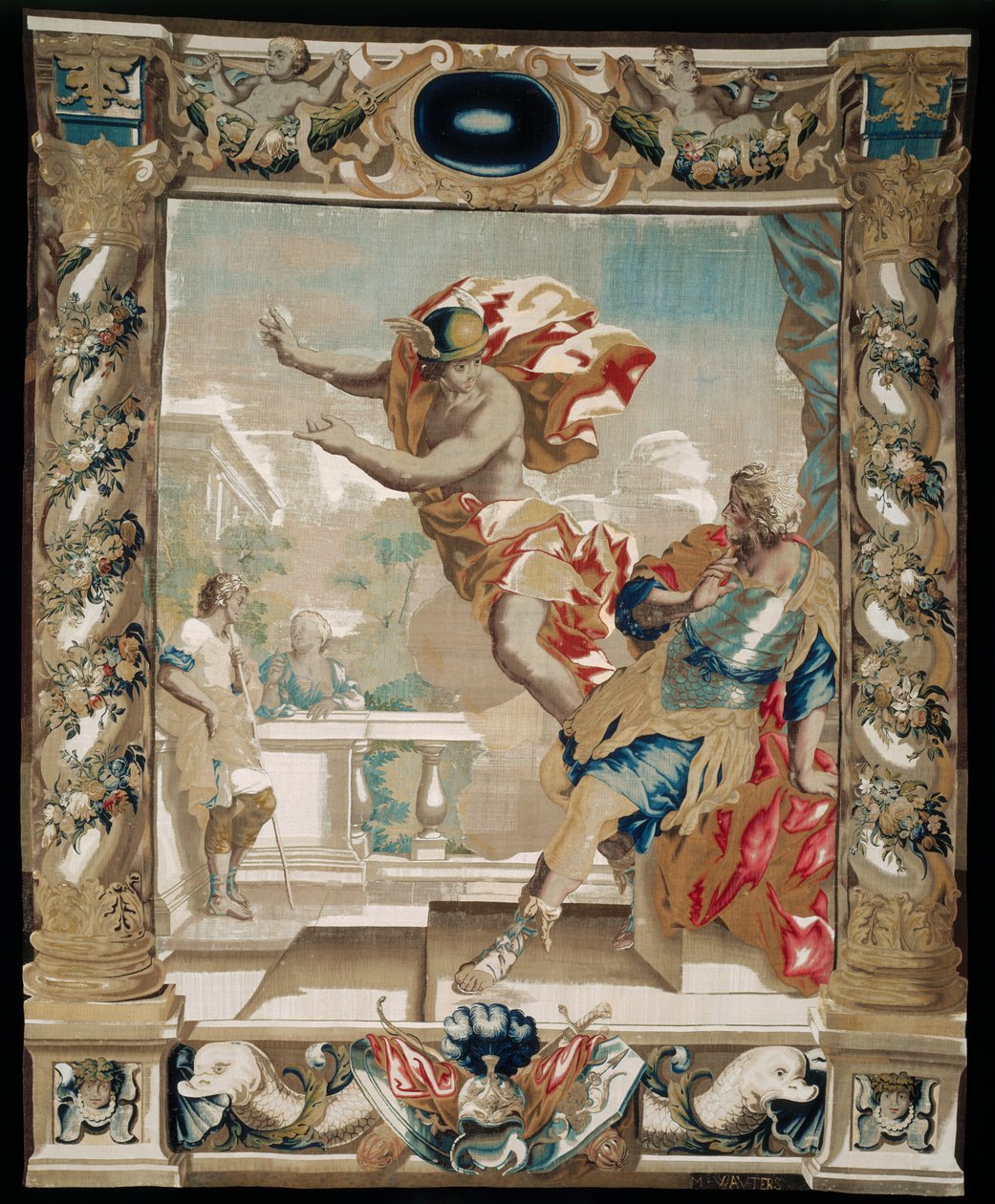 Merkúr utasítja Aeneast, hogy hagyja el Karthágót, 1679 alkotó: Giovanni Francesco Romanelli