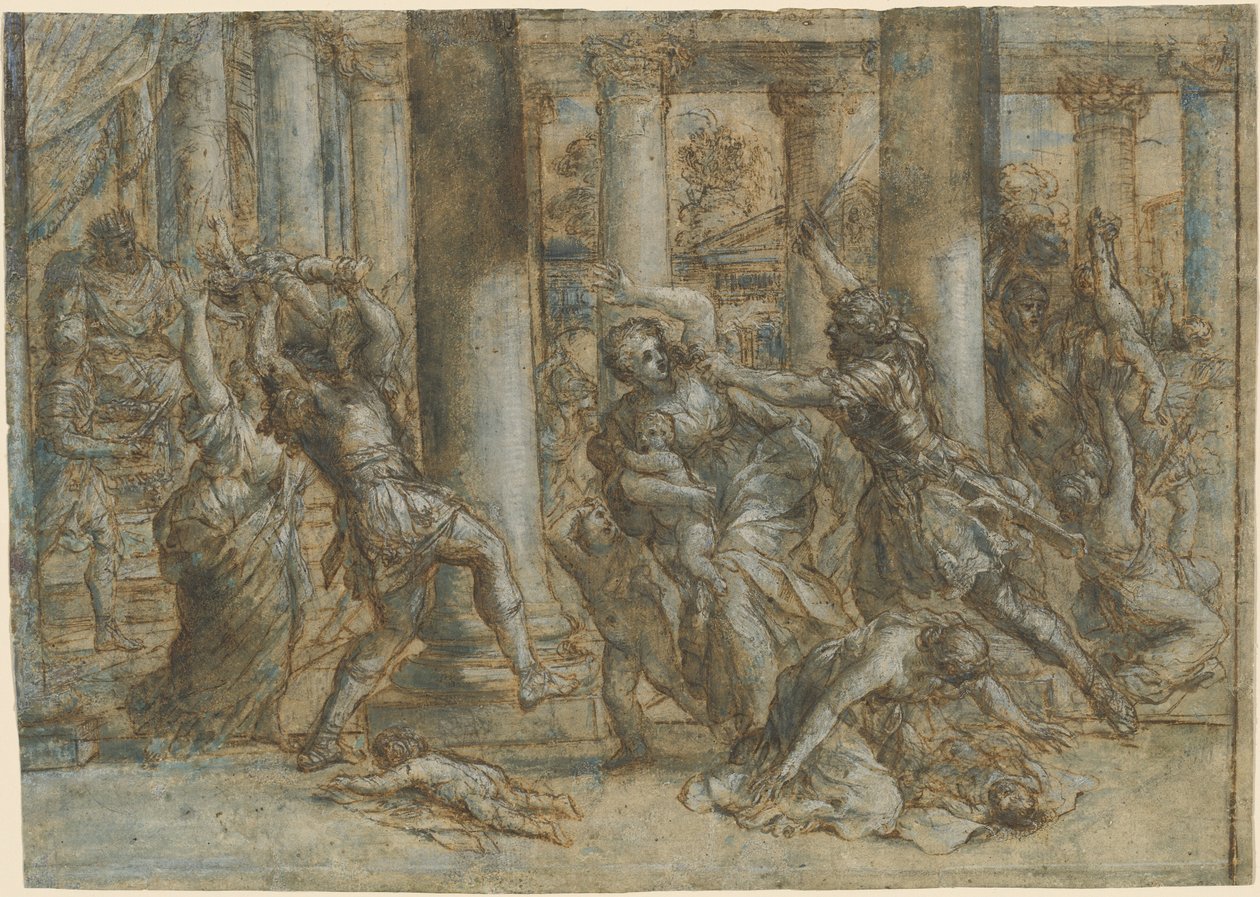 Az ártatlanok mészárlása alkotó: Giovanni Francesco Romanelli