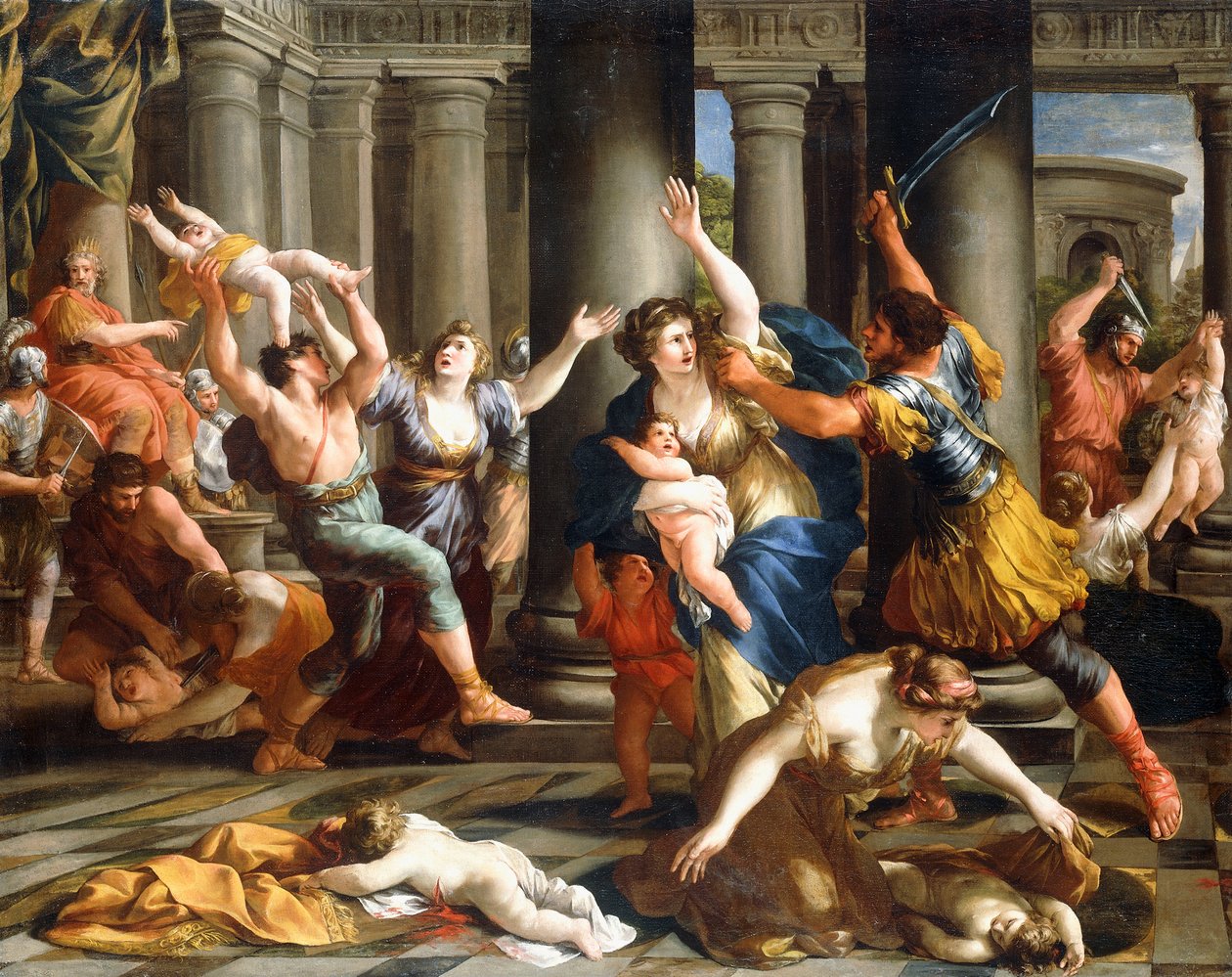 Az ártatlanok mészárlása, 1631 körül alkotó: Giovanni Francesco Romanelli