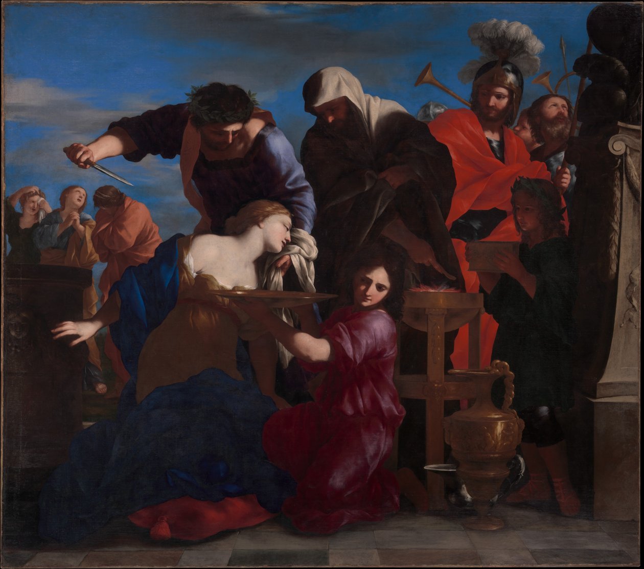 Polüxéné feláldozása alkotó: Giovanni Francesco Romanelli