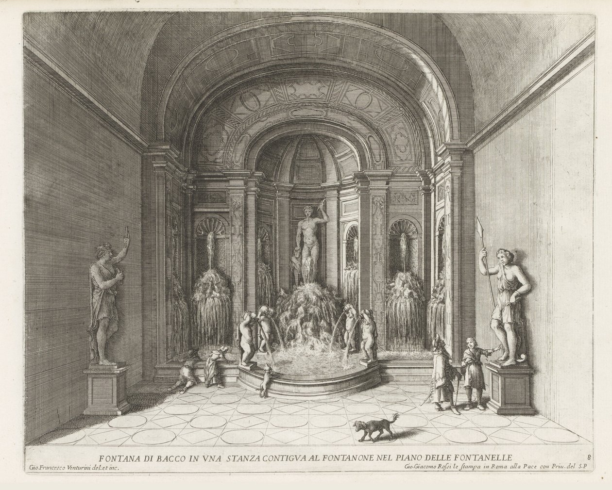 Fontein van Bacchus a Villa d