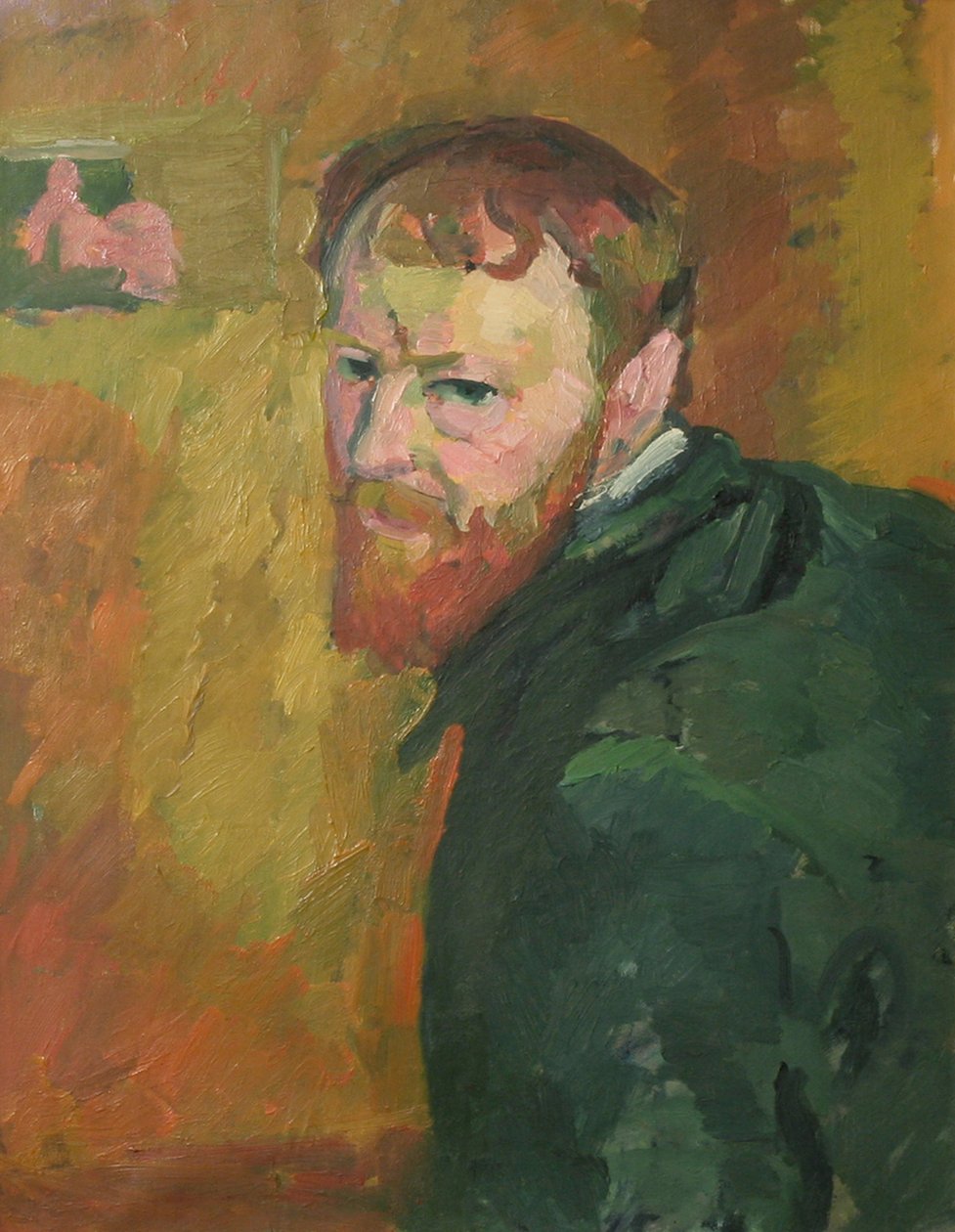 Giacometti, Giovanni (1868-1933) önarcképe. Olaj, vászon, c. 1913, Mérete: 65x50. Kunsthaus Zuerich alkotó: Giovanni Giacometti