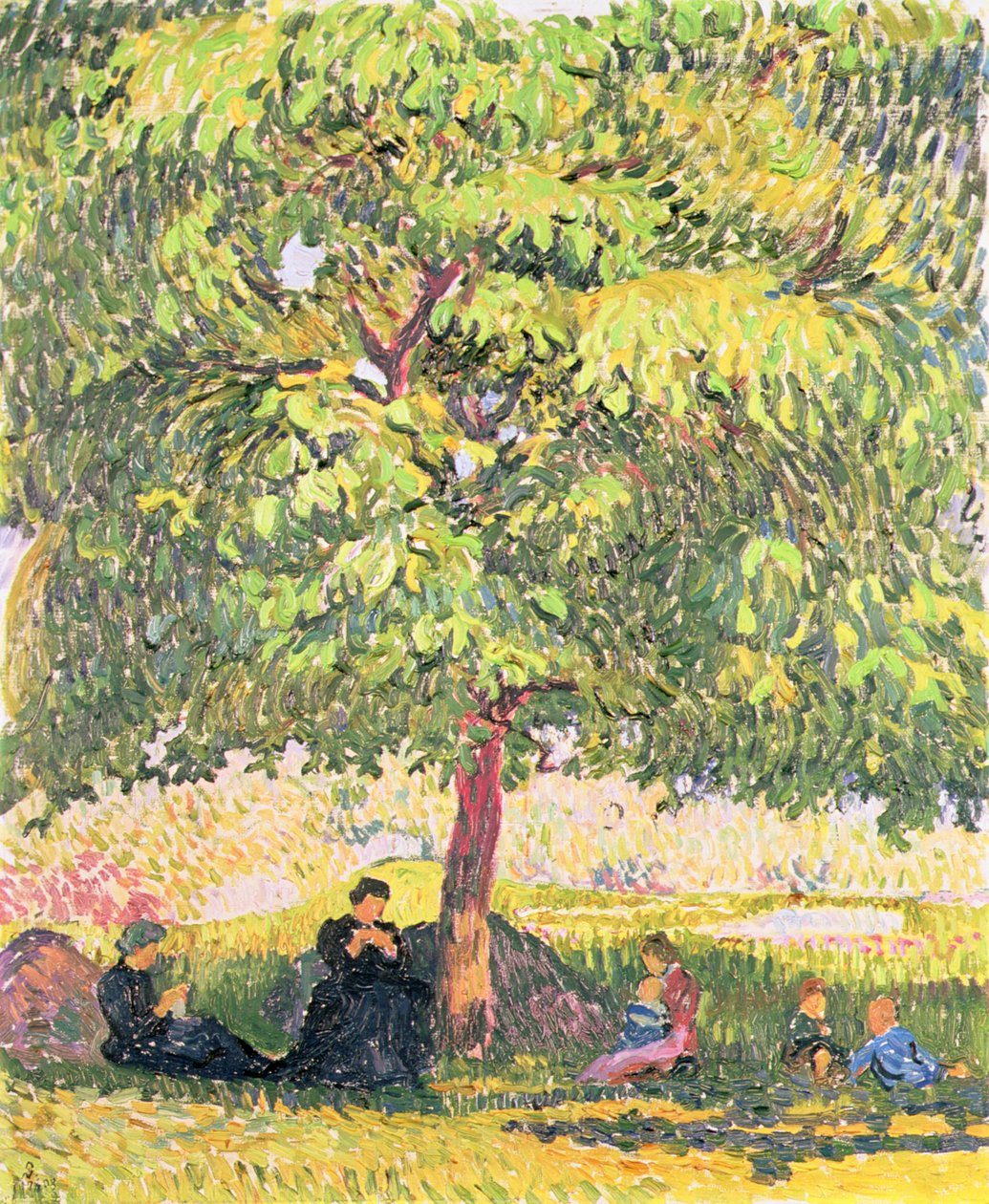 A diófa alatt alkotó: Giovanni Giacometti
