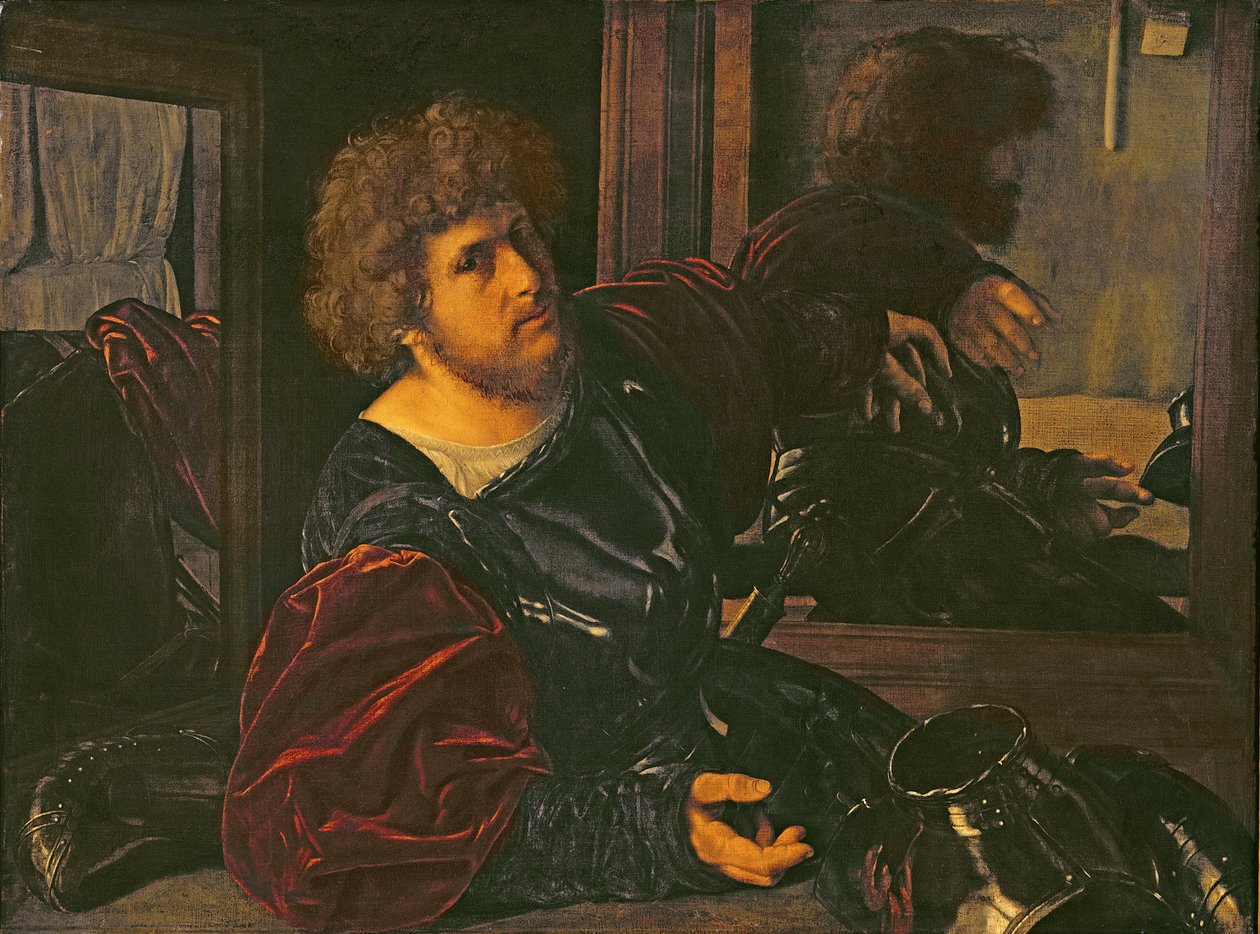 Bernardo di Salla portréja (olaj, tábla) alkotó: Giovanni Girolamo Savoldo