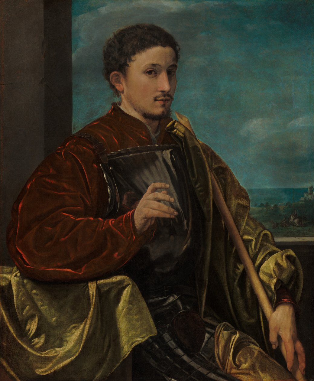 Egy lovag portréja alkotó: Giovanni Girolamo Savoldo
