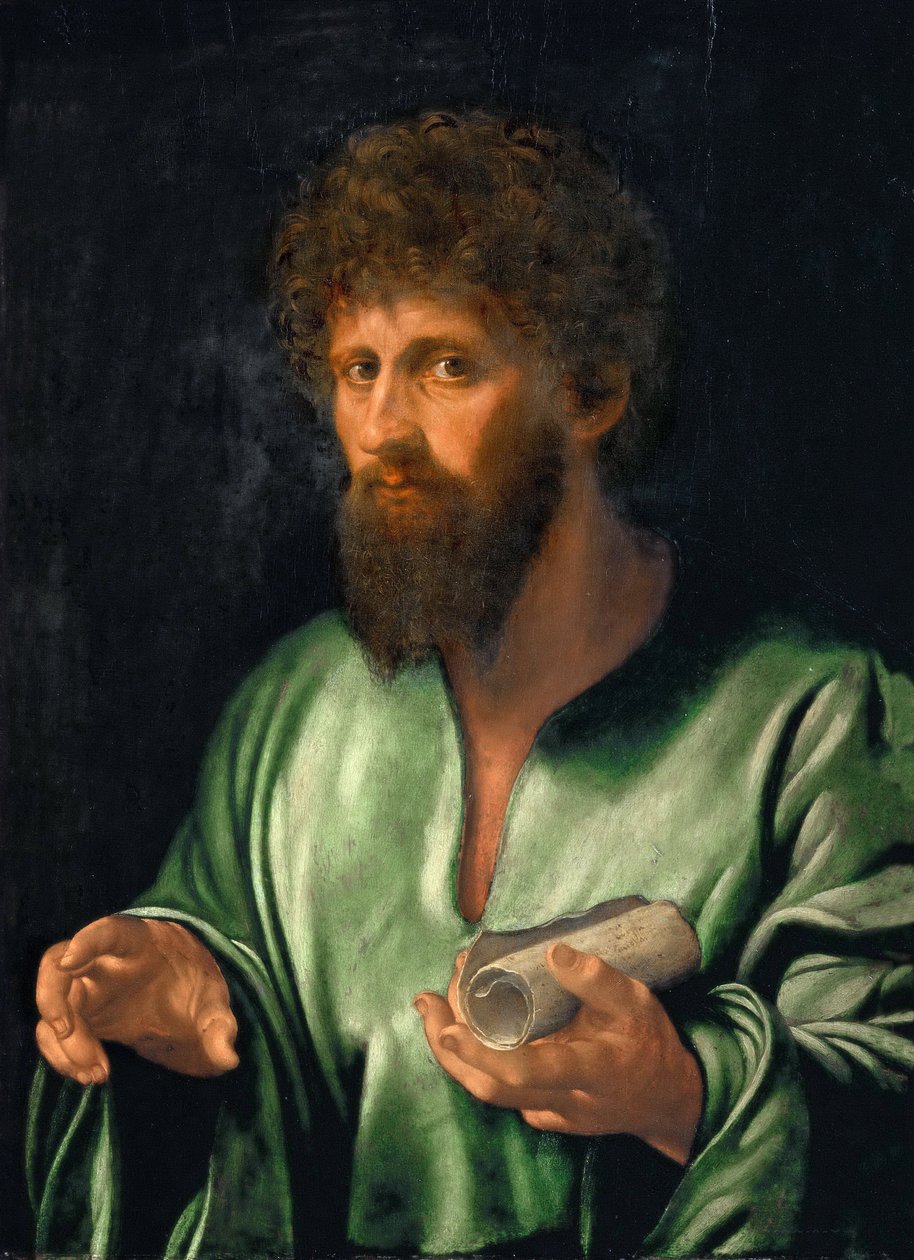 Reneszánsz: Savoldo, Giovanni Girolamo (1480/85-1548) filozófus az ókorból alkotó: Giovanni Girolamo Savoldo