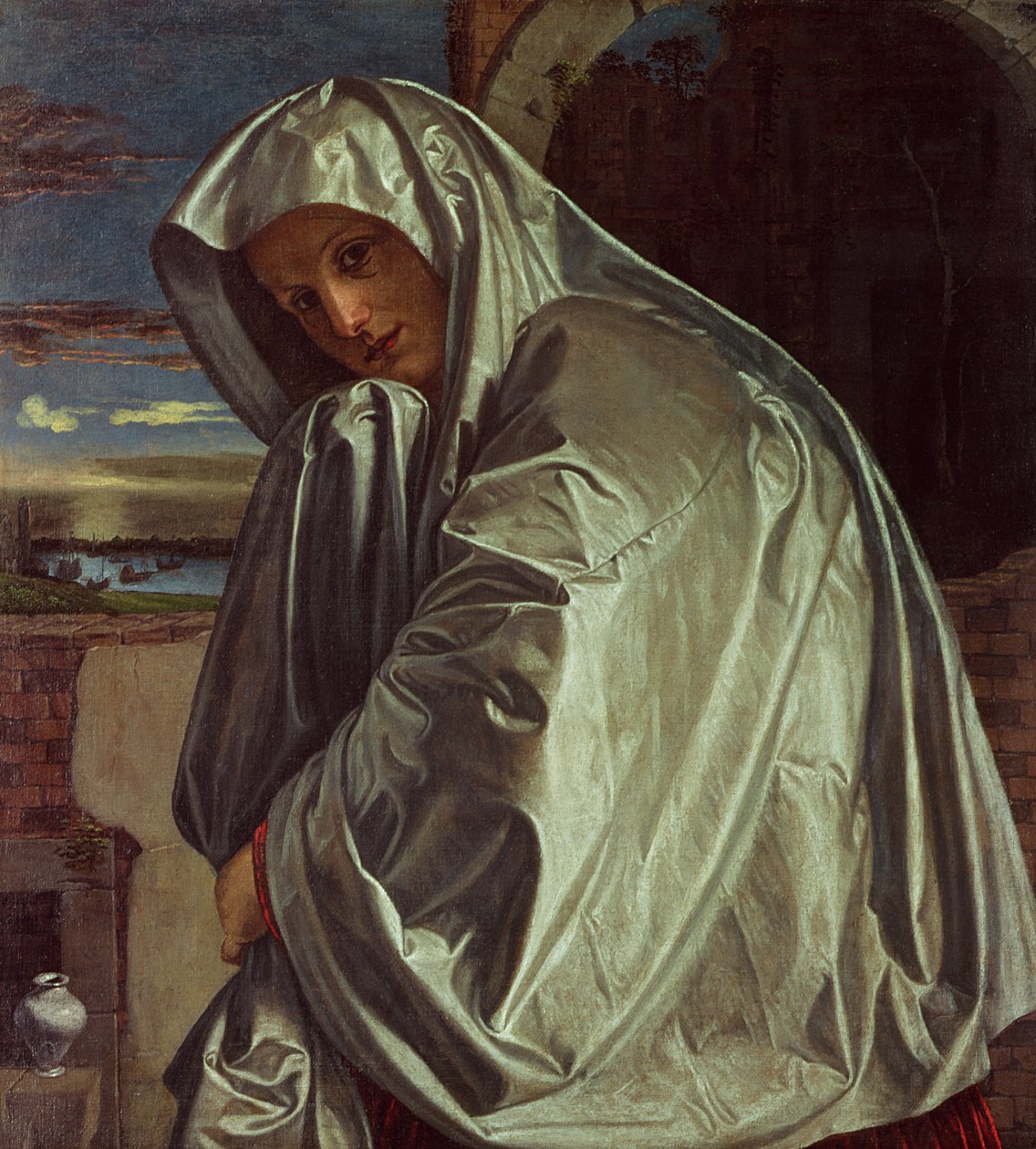Szent Mária Magdolna a sírhoz közeledik alkotó: Giovanni Girolamo Savoldo
