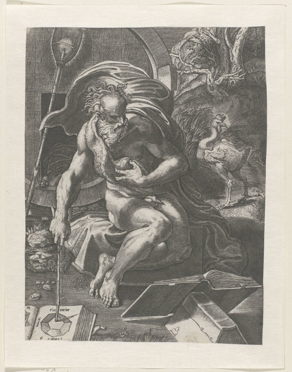 Diogenes alkotó: Giovanni Jacopo Caraglio (attributed to)