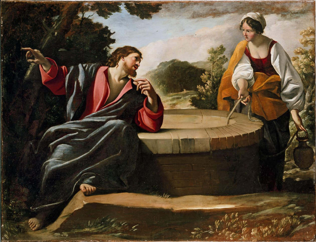 Krisztus és a szamáriai asszony, 1620-as évek vége alkotó: Giovanni Lanfranco