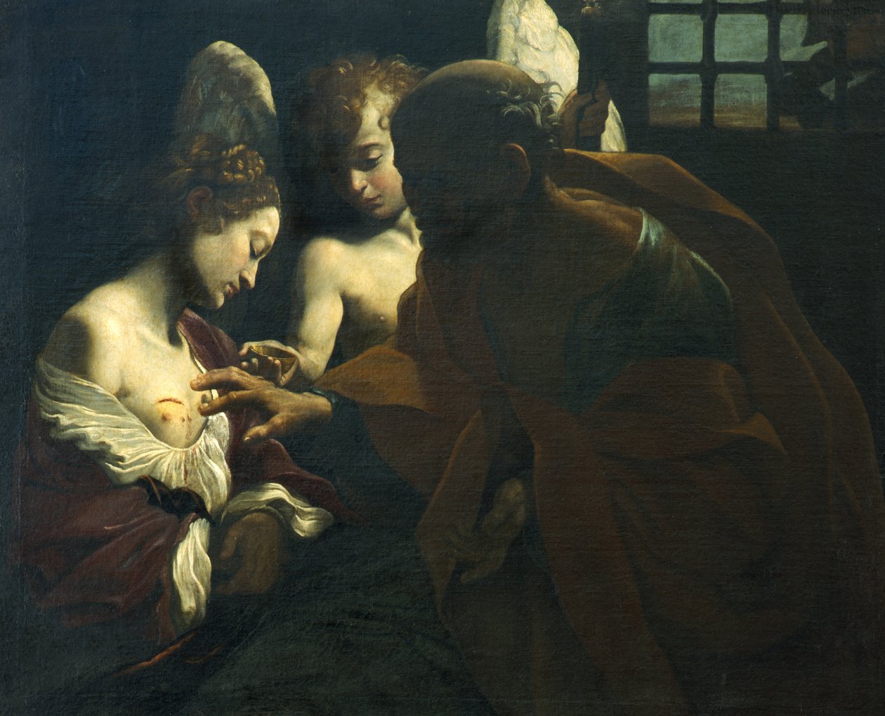 Szent Péter gyógyítja Szent Agátát alkotó: Giovanni Lanfranco