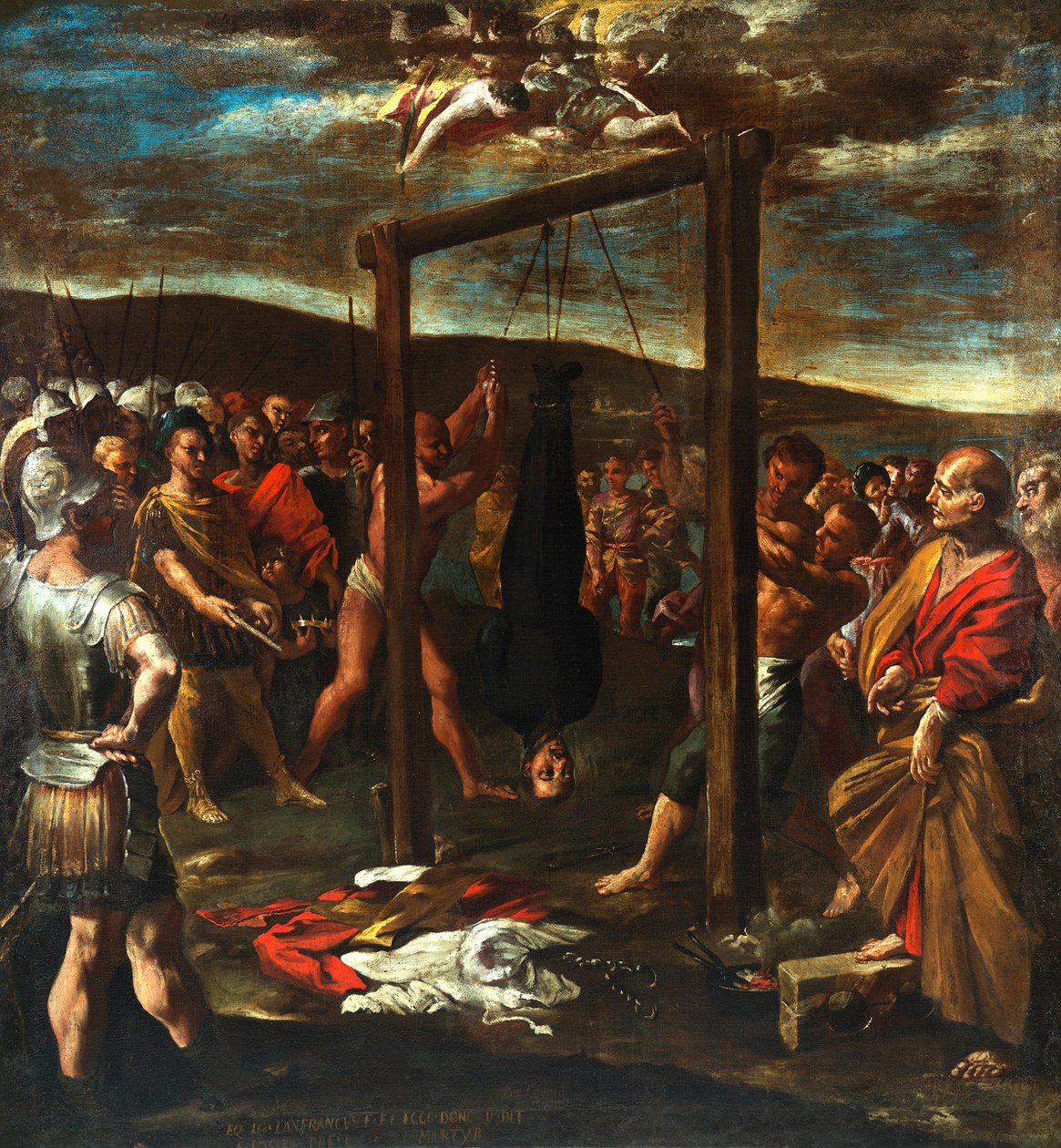 Presbiter Szent József mártíromsága, kb. 1640-1645. alkotó: Giovanni Lanfranco