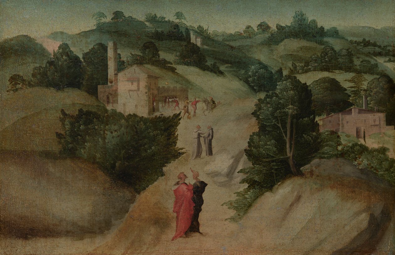 Jelenetek egy legendából, valószínűleg 1515-1520 körül (olaj, vászon) alkotó: Giovanni Larciani
