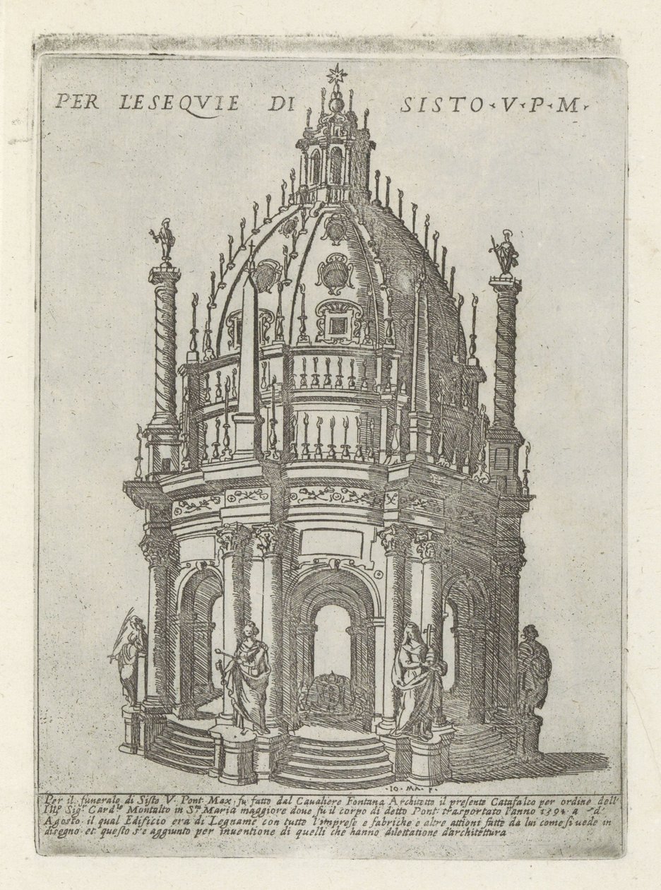 V. Sixtus pápa síremléke Per l