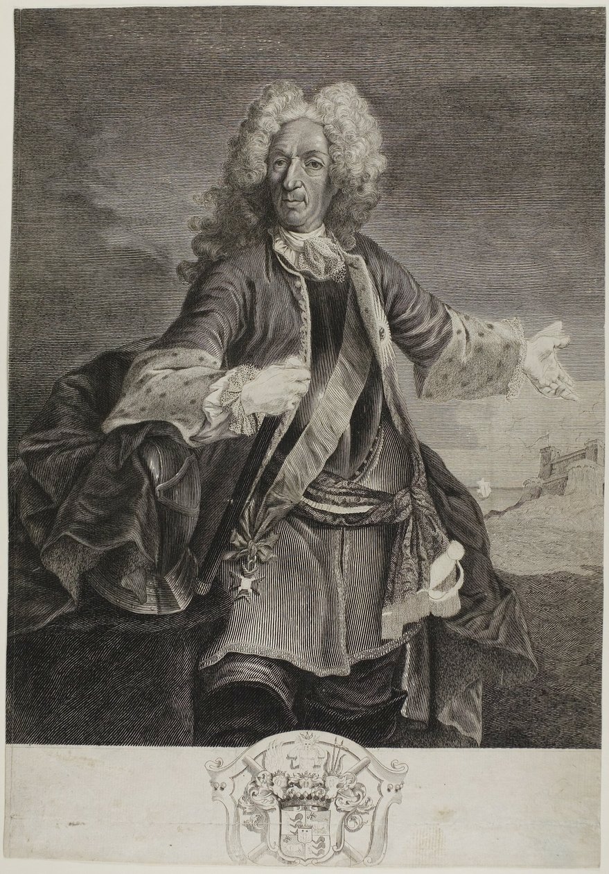 Johann Matthias, Schulenburg grófja. alkotó: Giovanni Marco Pitteri