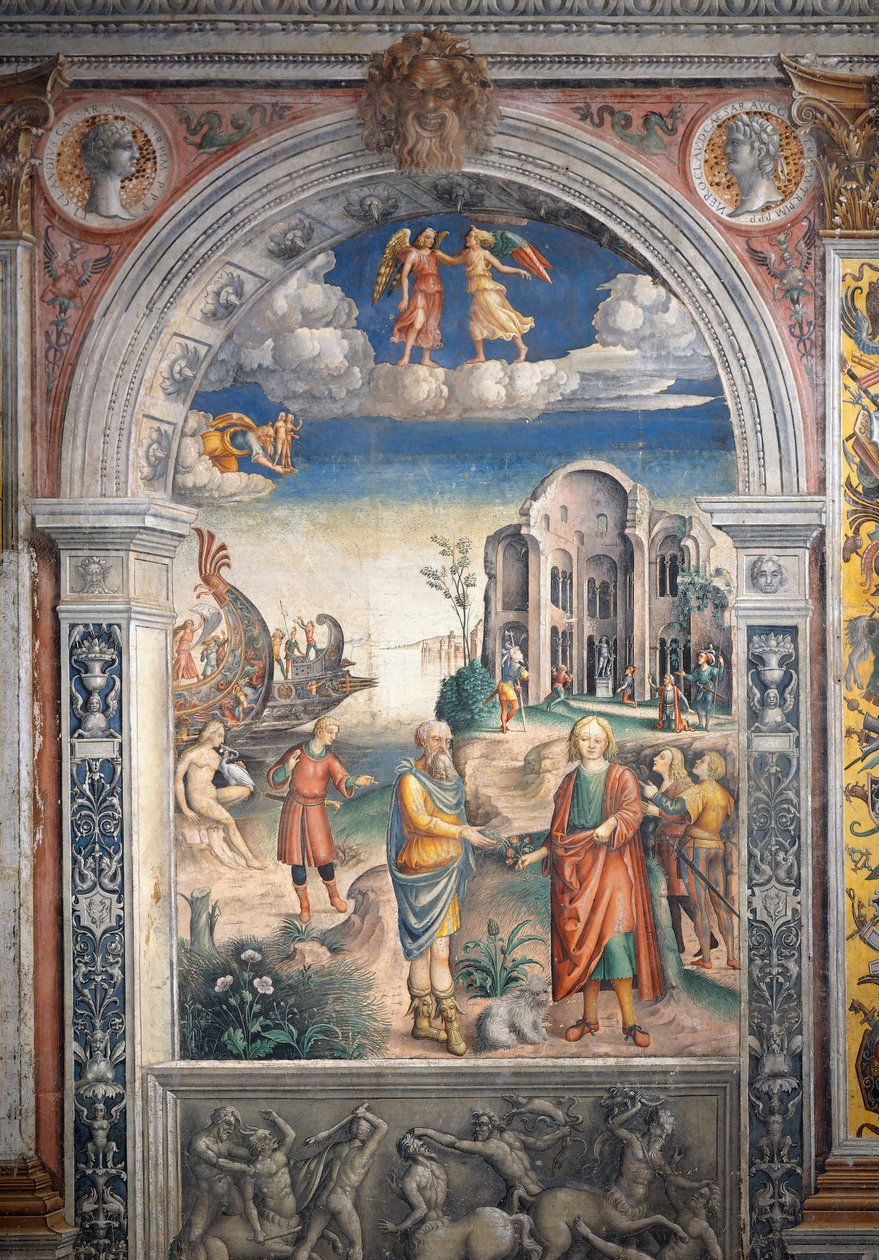 Giovanni Maria Falconetto (1468-1535) freskója, Zodiákus csarnoka, Palazzo D