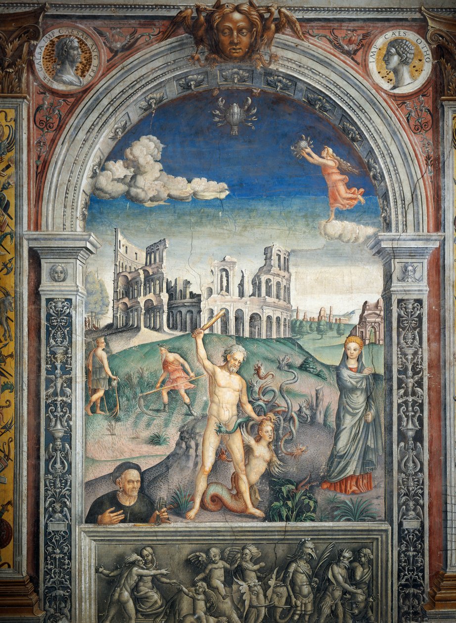 Giovanni Maria Falconetto (1468-1535) freskója, Zodiákus csarnoka, Palazzo D