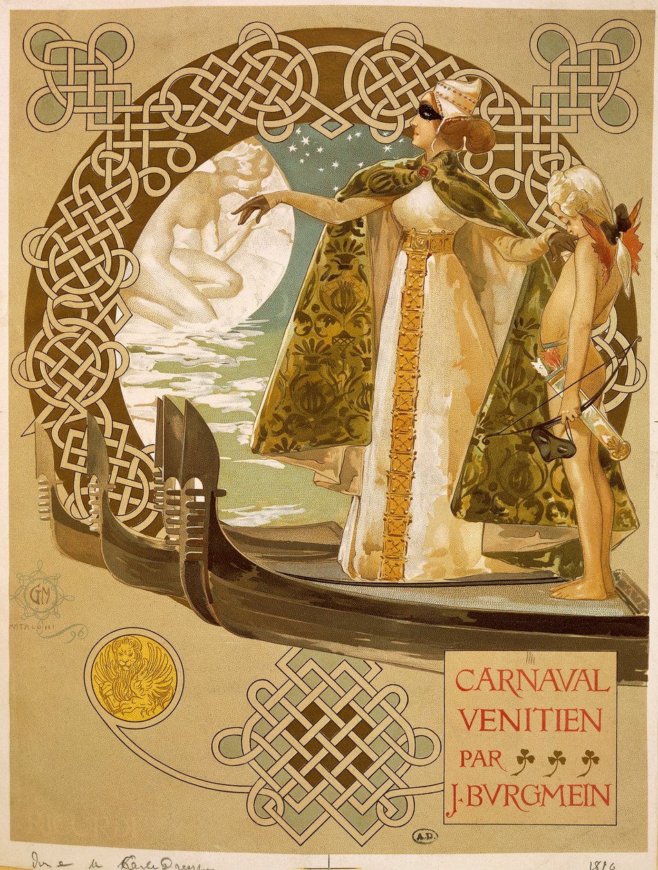 Velencei karnevál, Giovanni Mataloni (1868-1944) plakátja. alkotó: Giovanni Maria Mataloni