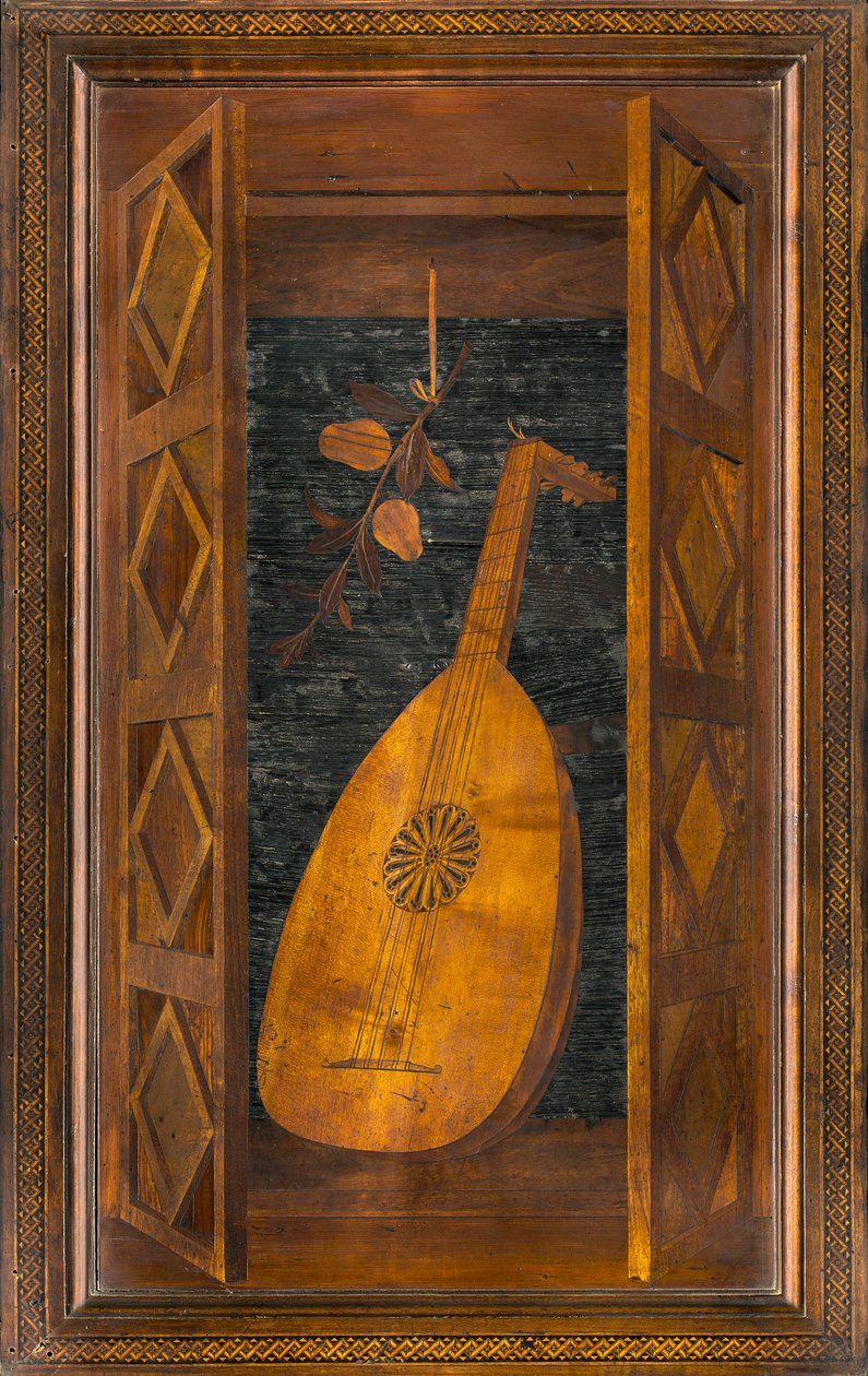Lignaean Kanonikus Kórus, Giovanni Maria Platina intarzia 1484, Superior Stall alkotó: Giovanni Maria Platina