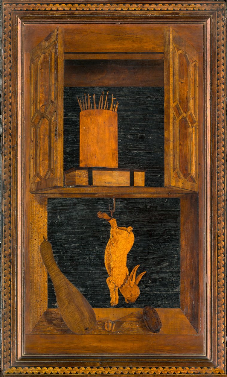 Lignaean Kanonikus Kórus, Giovanni Maria Platina intarzia 1484, Superior Stall alkotó: Giovanni Maria Platina